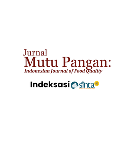 Jurnal Mutu Pangan: Indonesian Journal of Food Quality